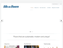 Tablet Screenshot of fab-u-floors.com